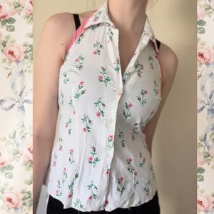 handmade rose halter top